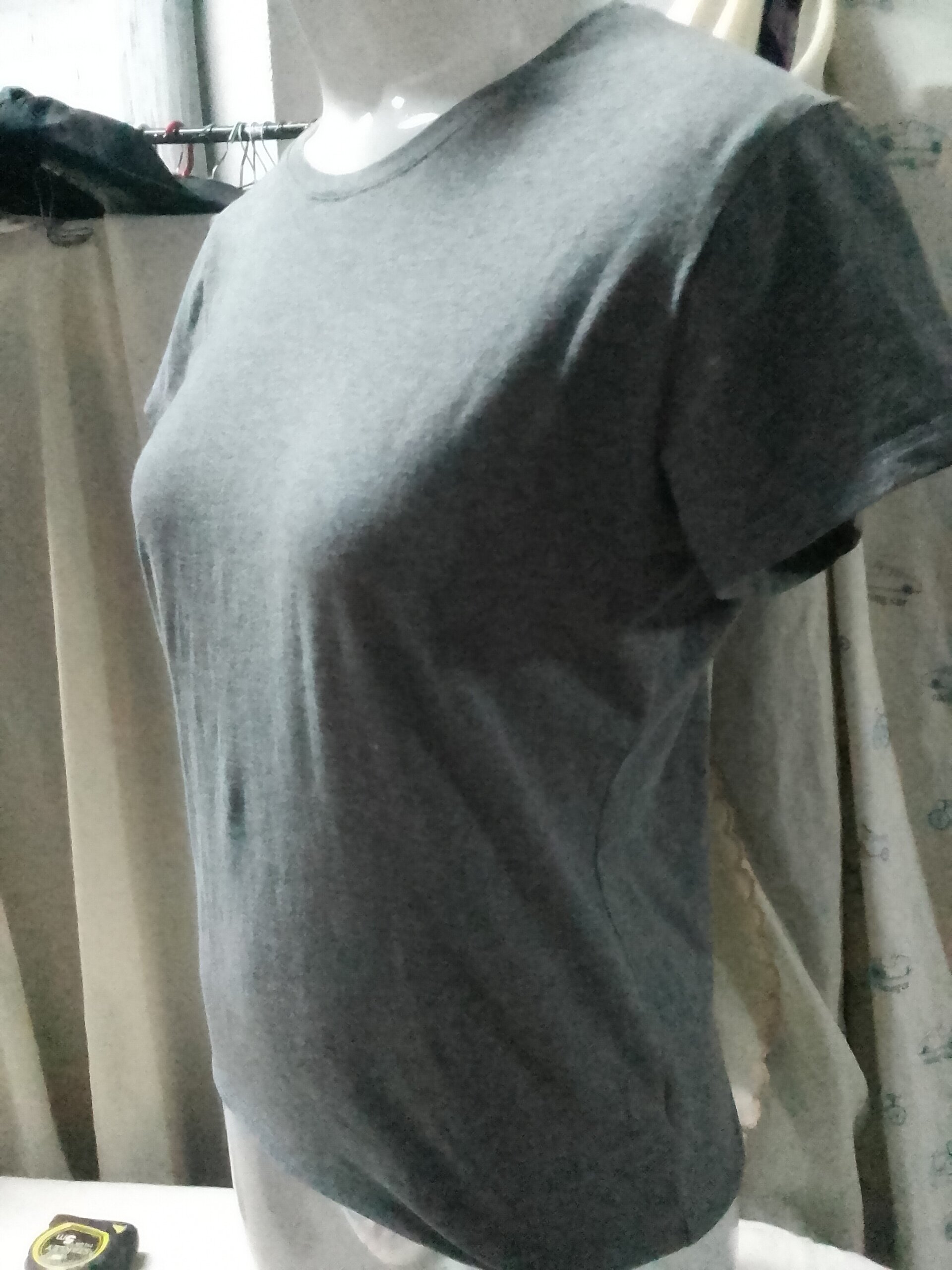 Camiseta mujer gris de algodón - 4