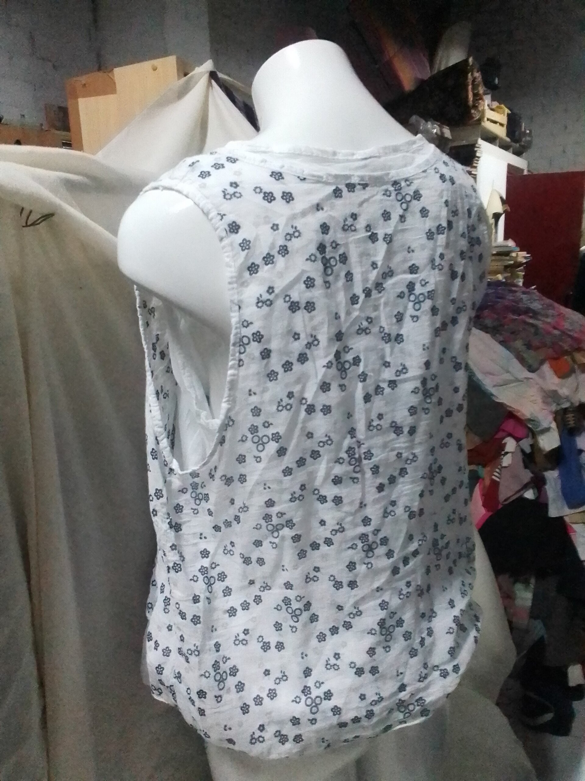 Blusa + camiseta italiana sin mangas - 6