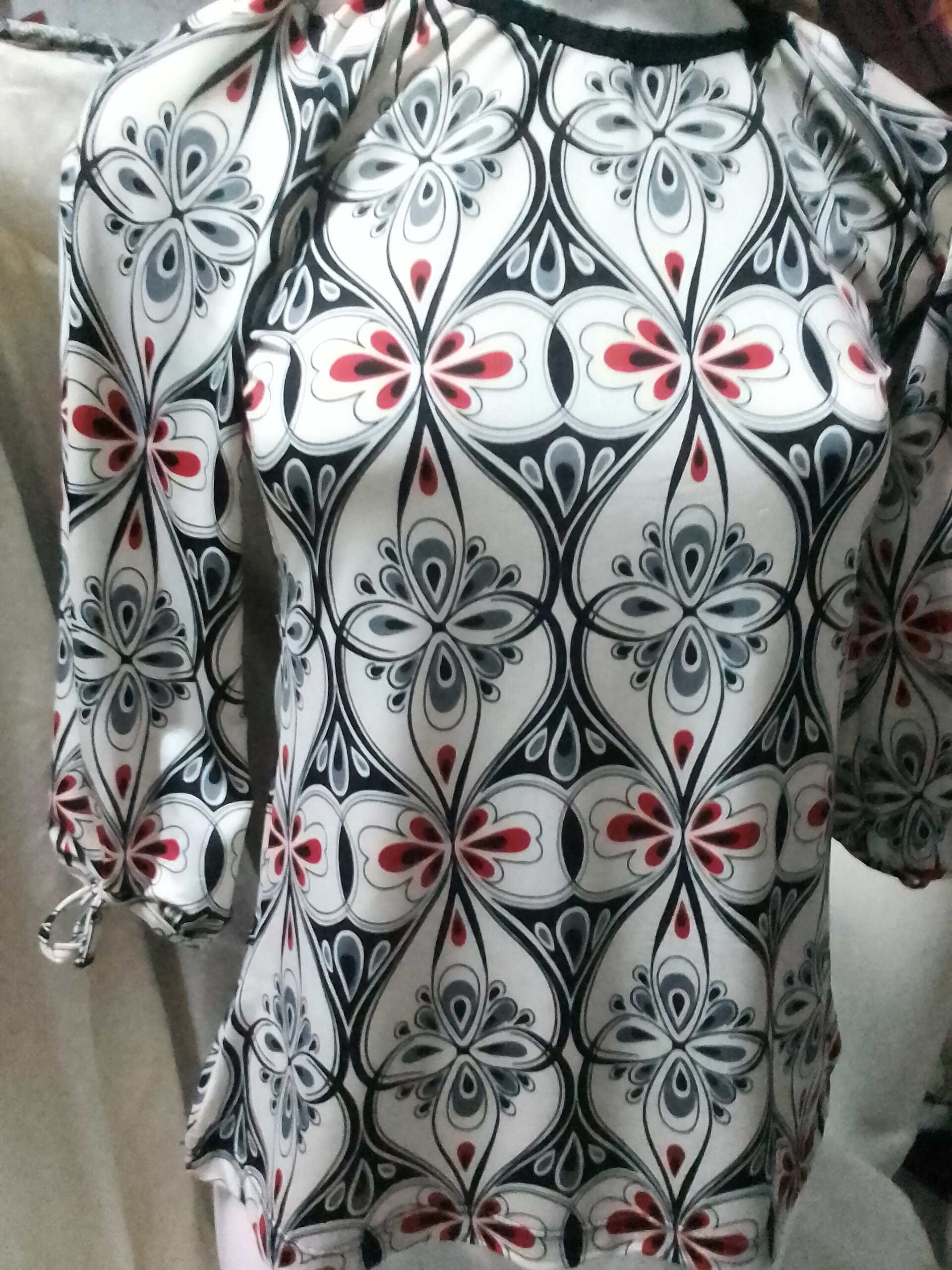 Blusa estampada manga larga - 1