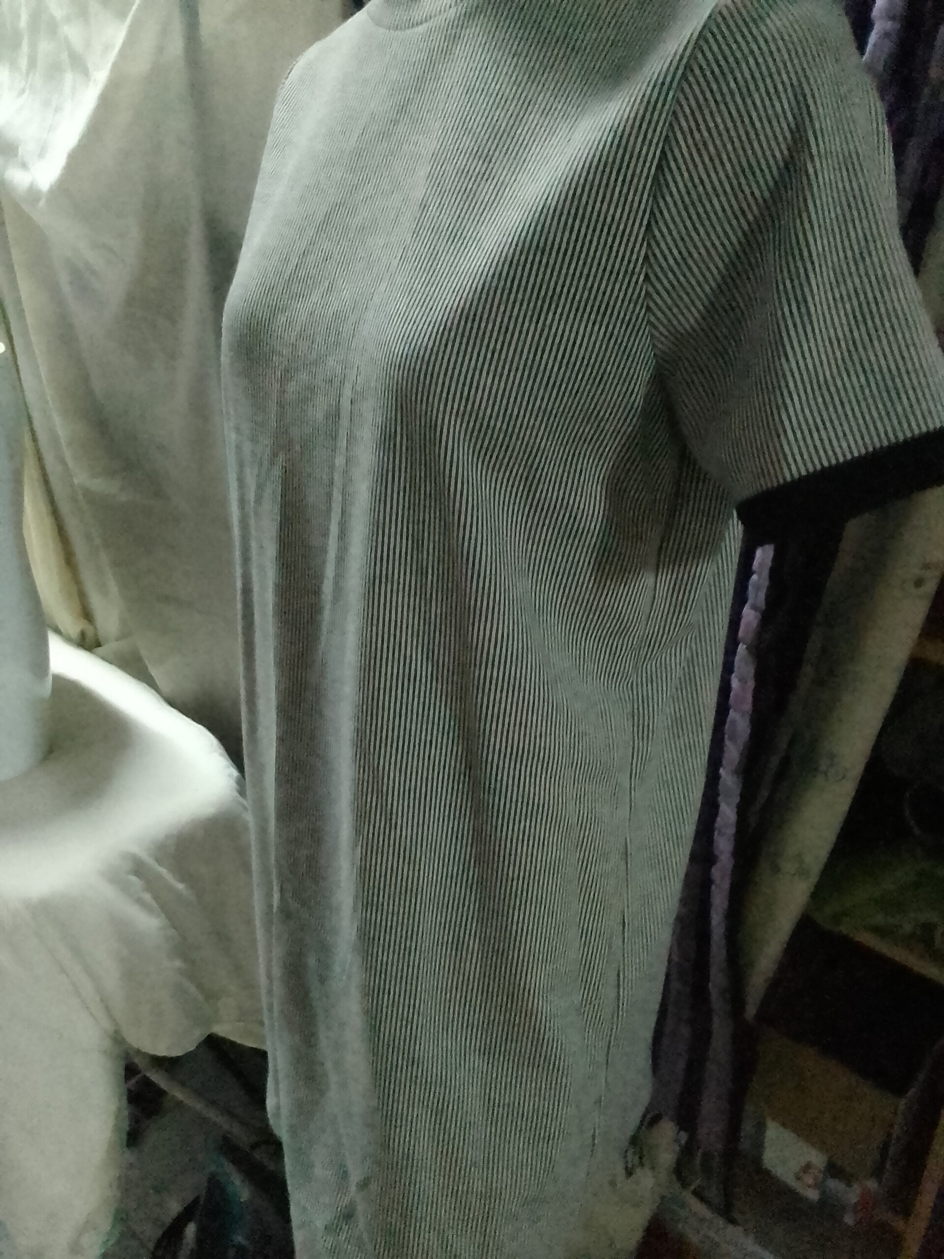 Vestido mil rayas manga corta - 3