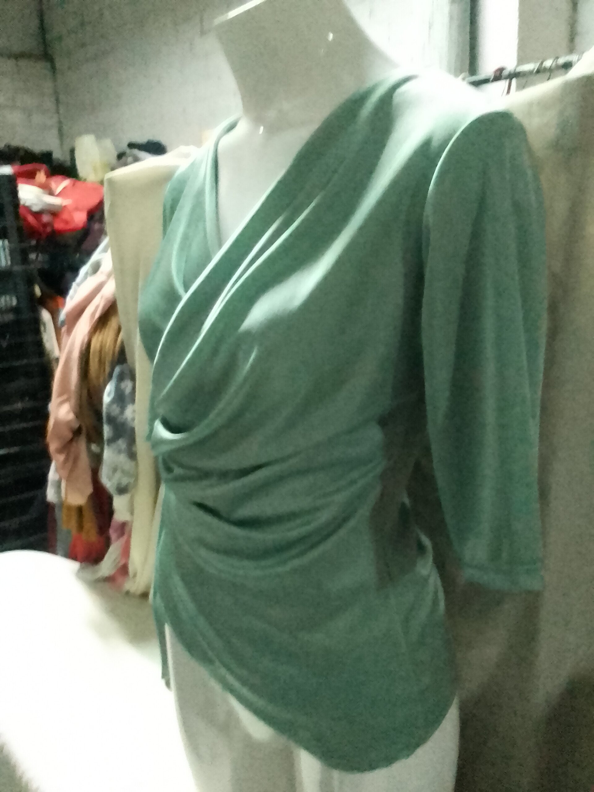 Blusa mujer manga larga con lazo a la cintura - 1