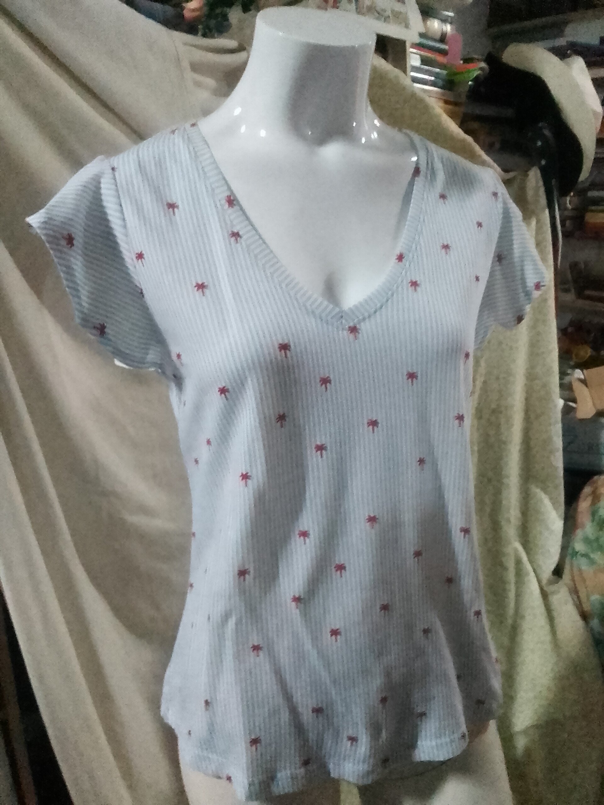 Blusa volantes en hombros - 3