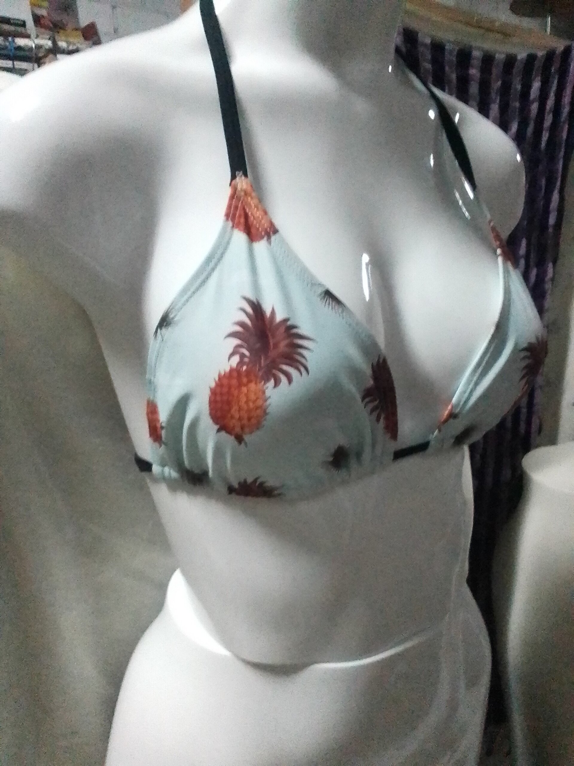 Sujetador bikini con estampado piñas - 3