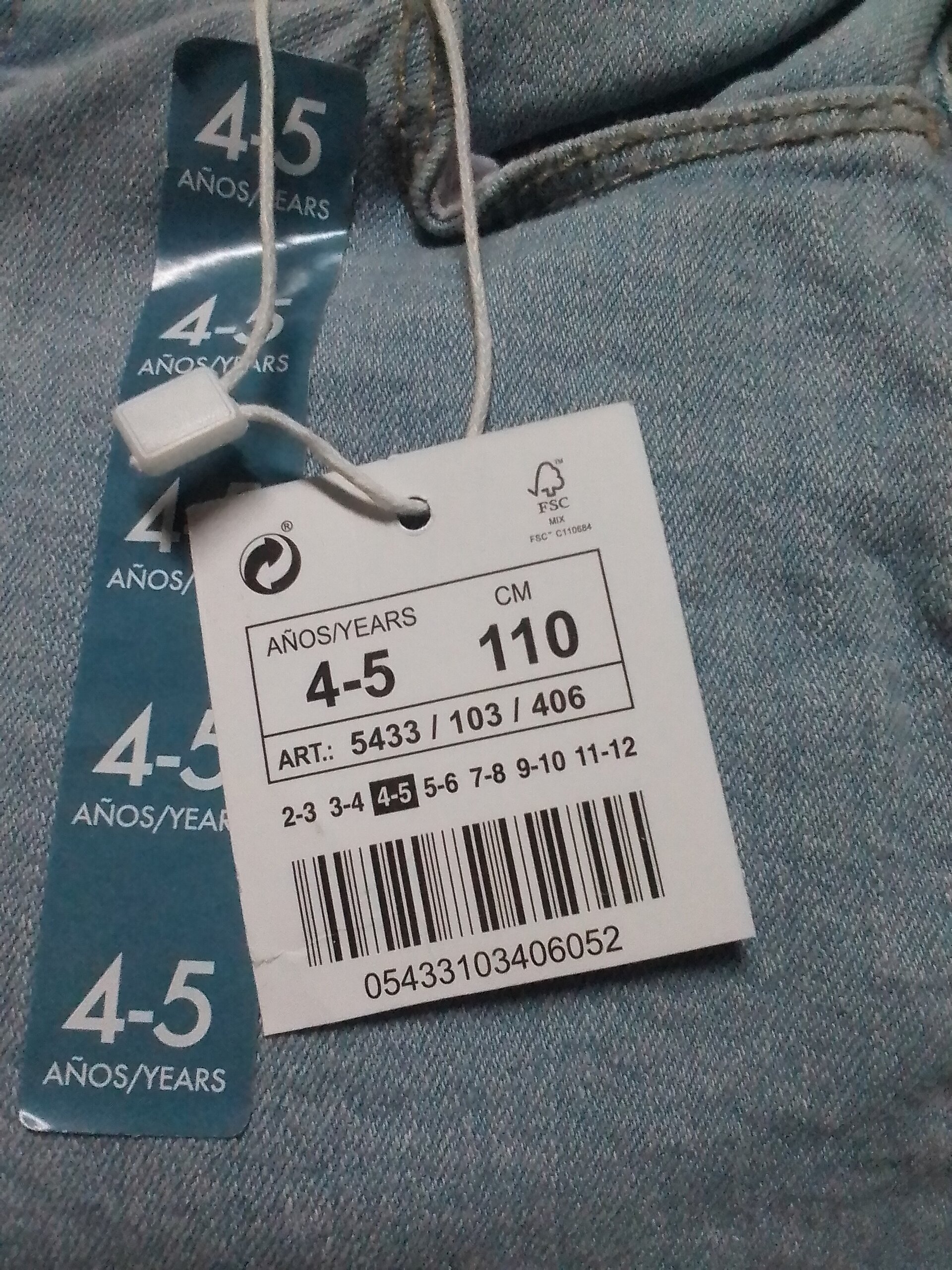 Pantalón vaquero short niña - 4