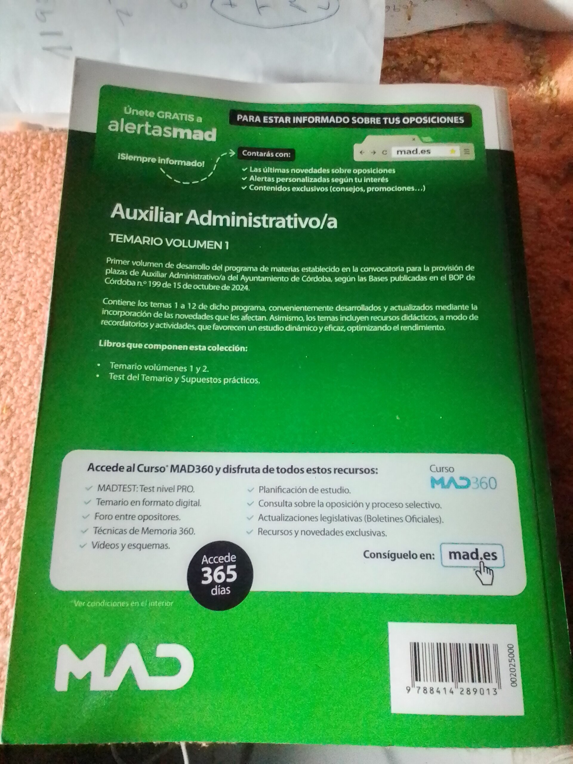 Temario Auxiliar Administrativo Volumen 1 - 2