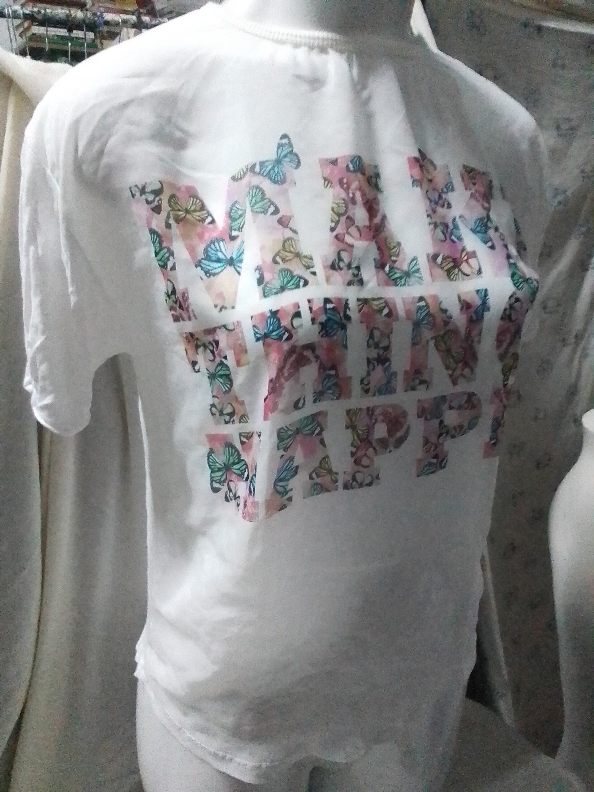 Camiseta manga corta mujer con letras - 3