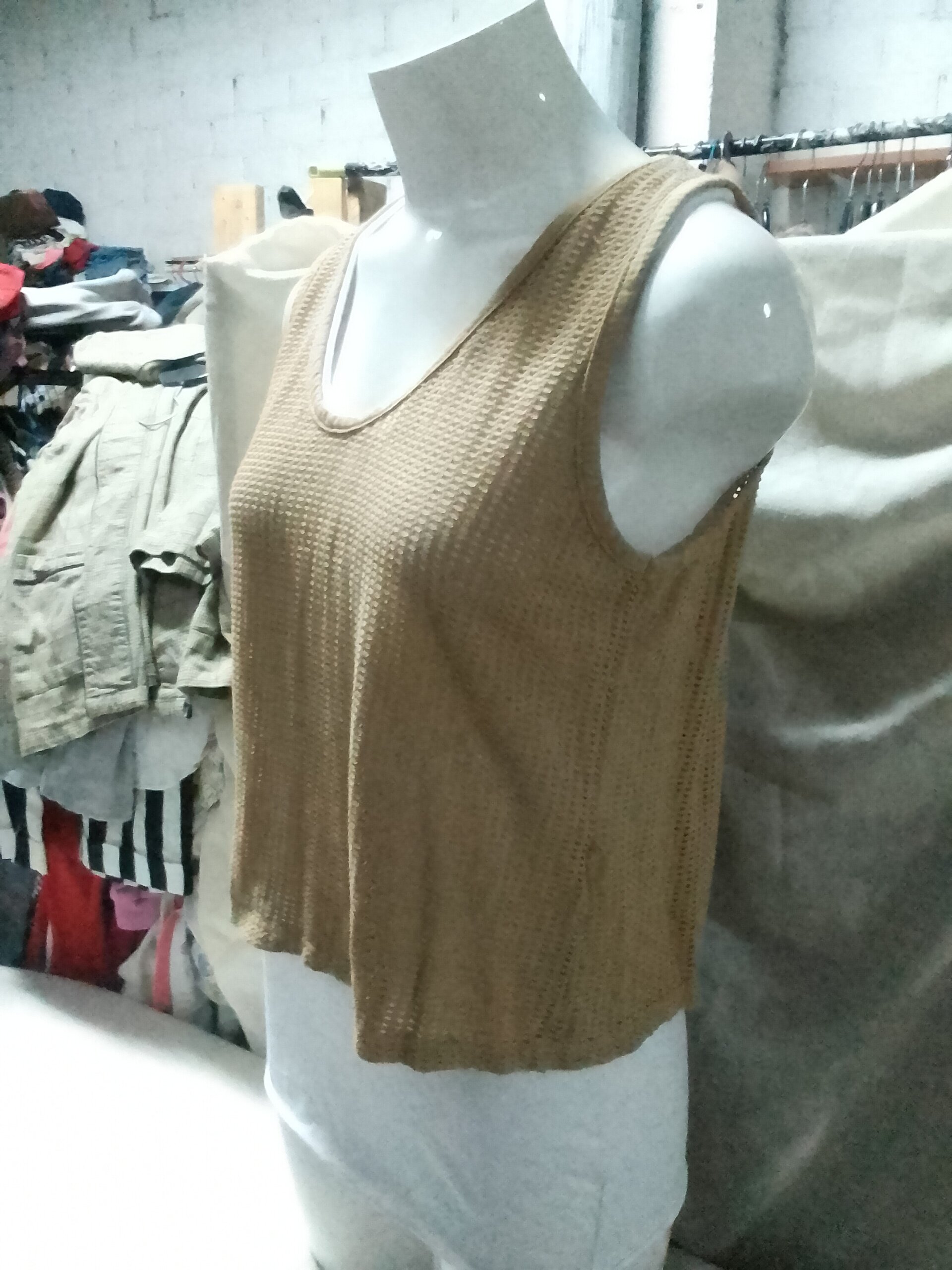 Blusa italiana calada + camiseta de tirantes - 1