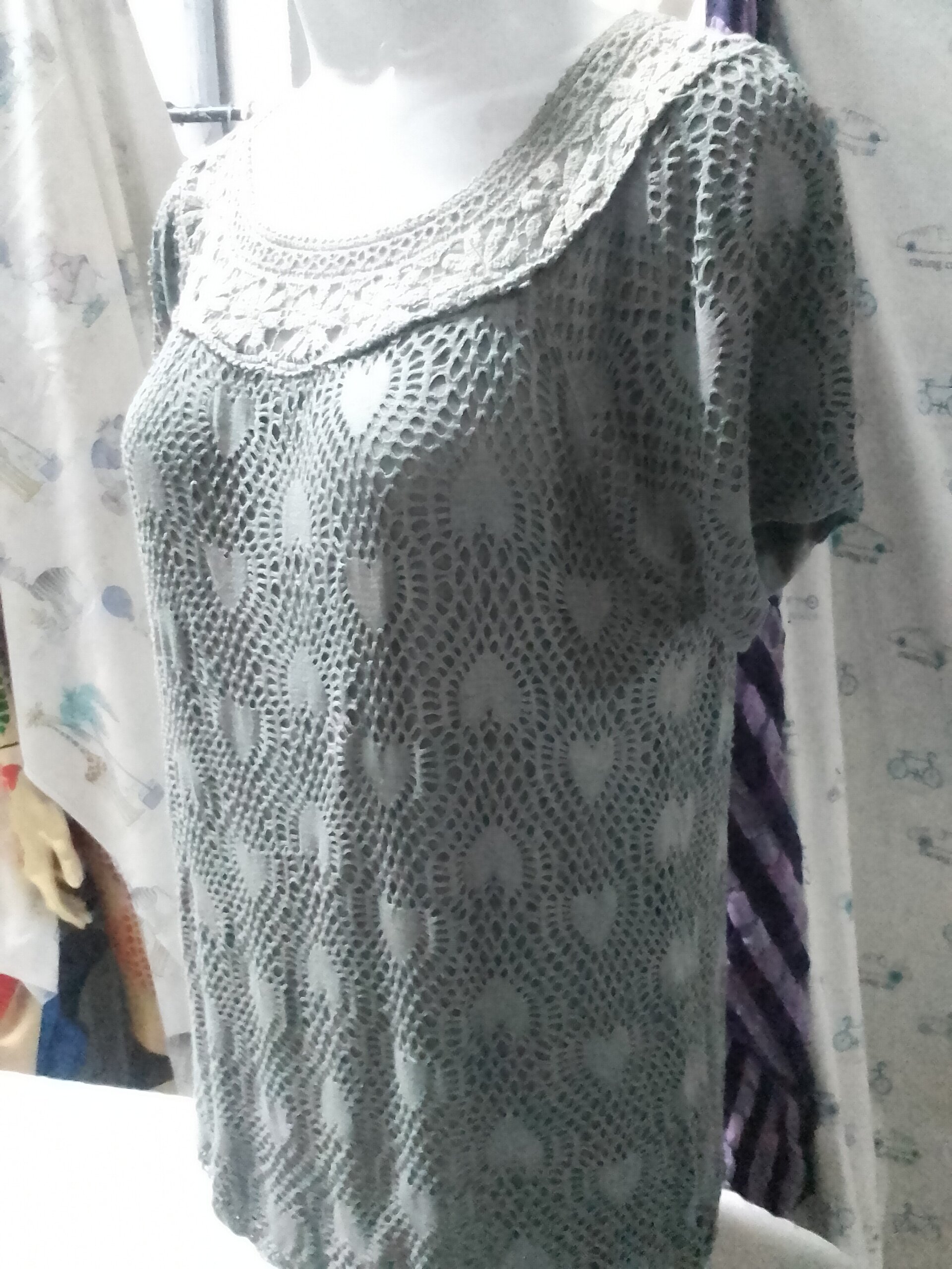 Blusa calada manga corta - 5