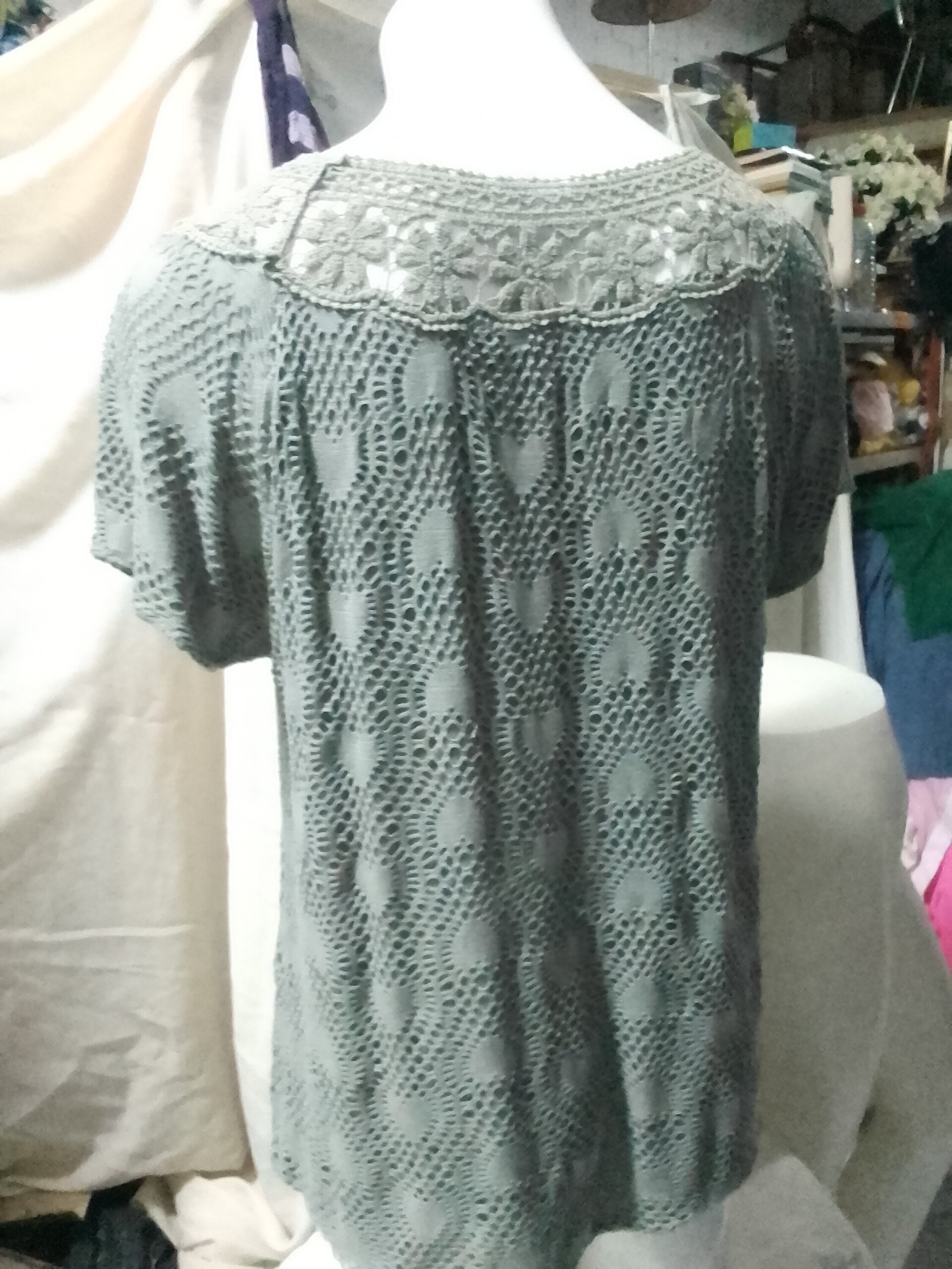 Blusa calada manga corta - 4