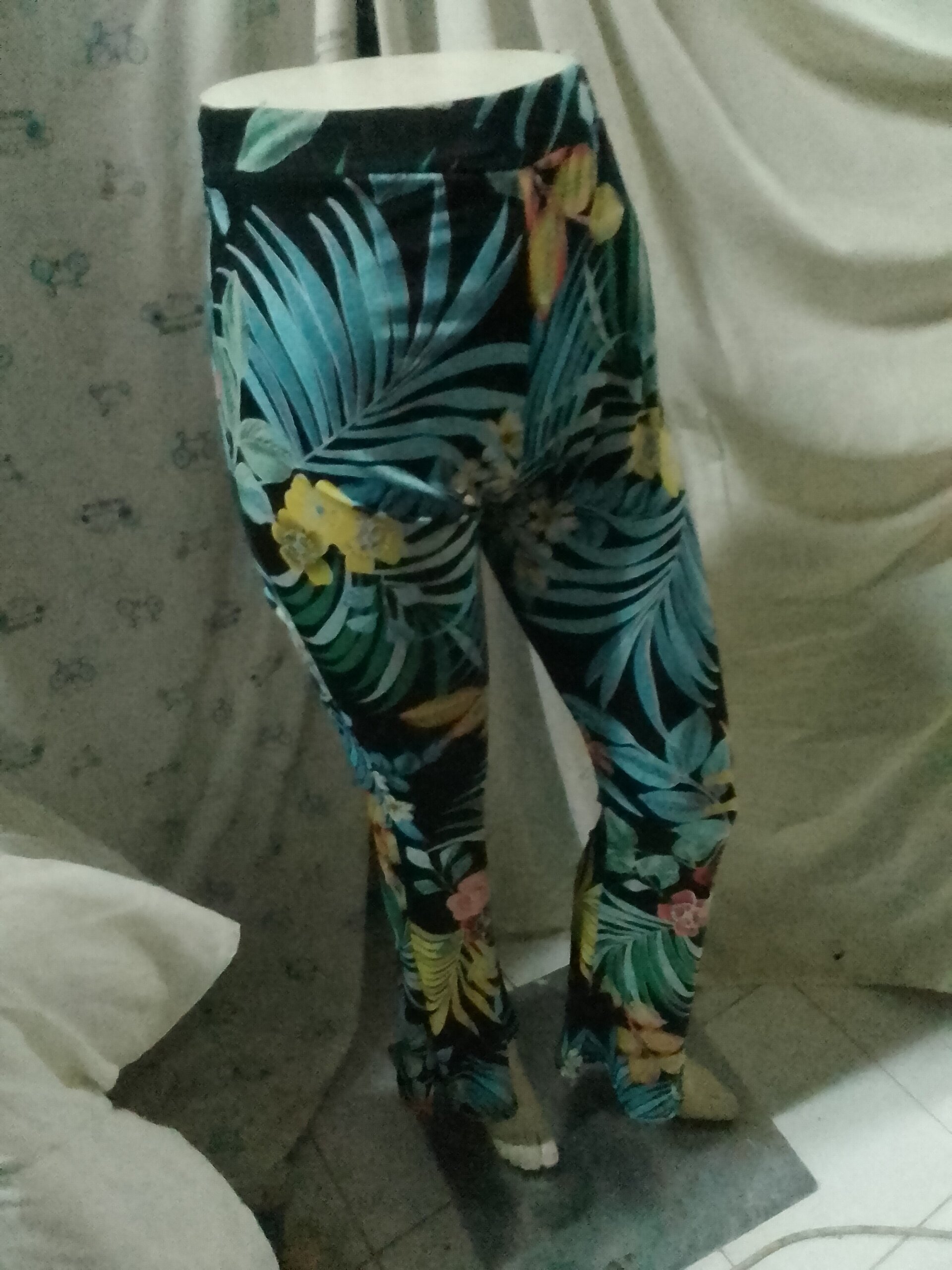 Pantalón ancho mujer estampado selva - 1