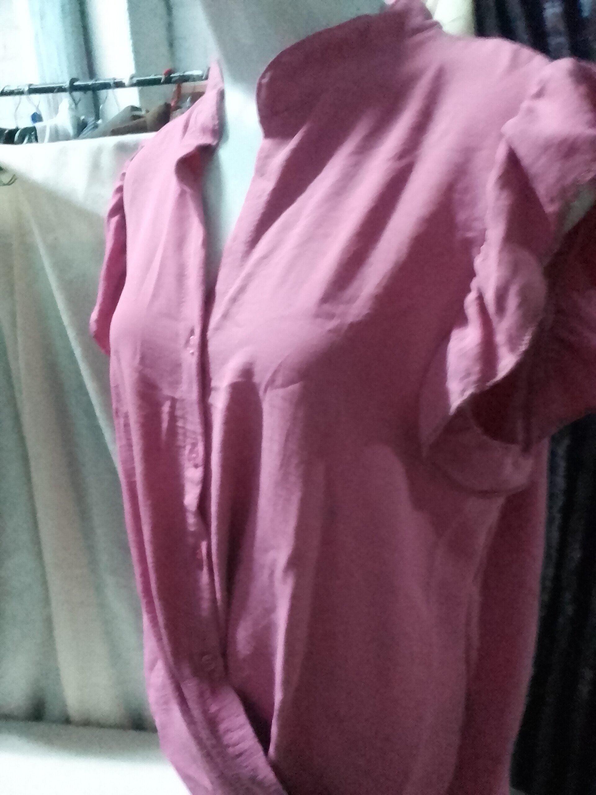 Blusa con manga corta de volantes - 5