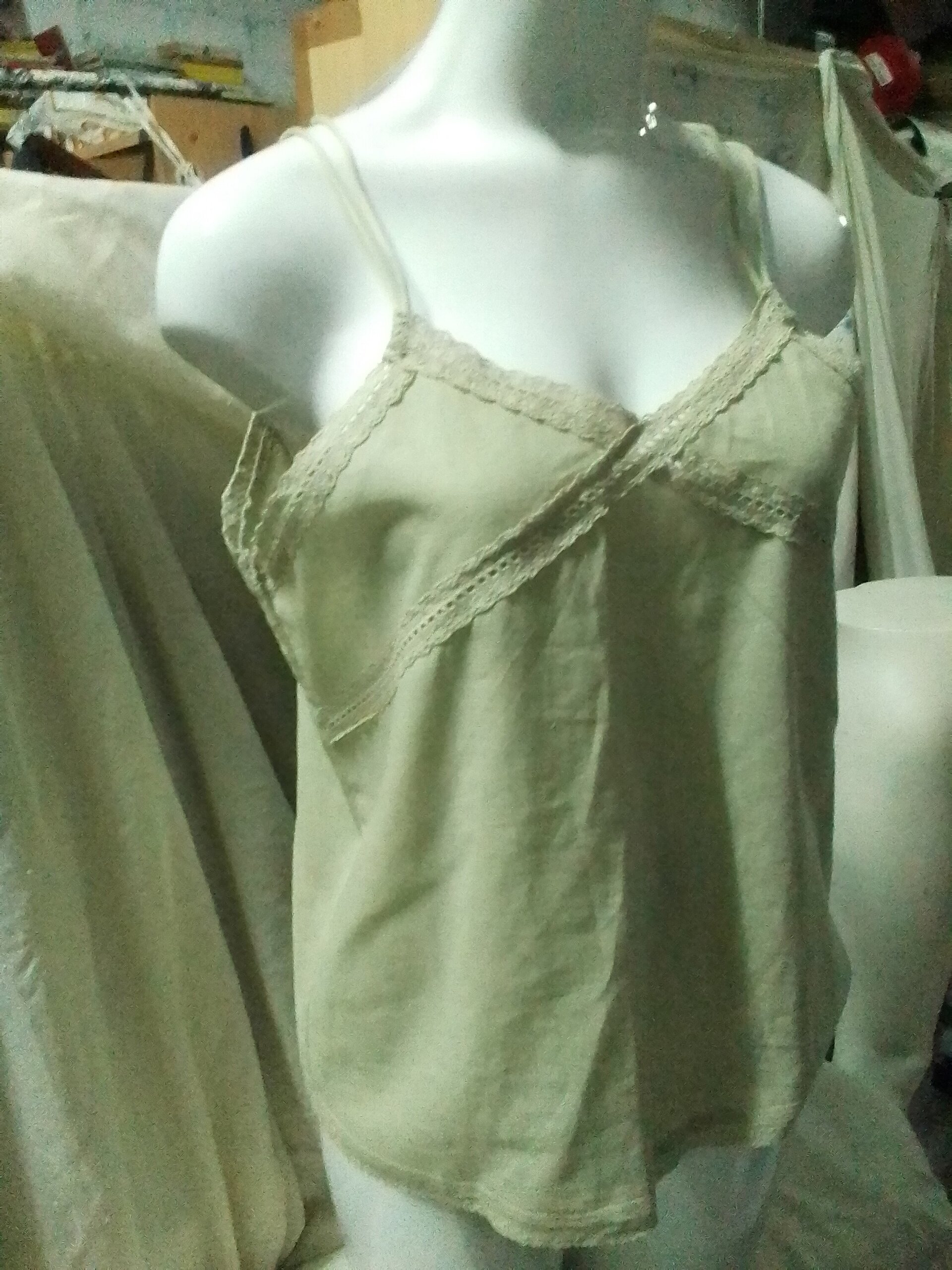 Blusa mujer de tirantes de lino - 1