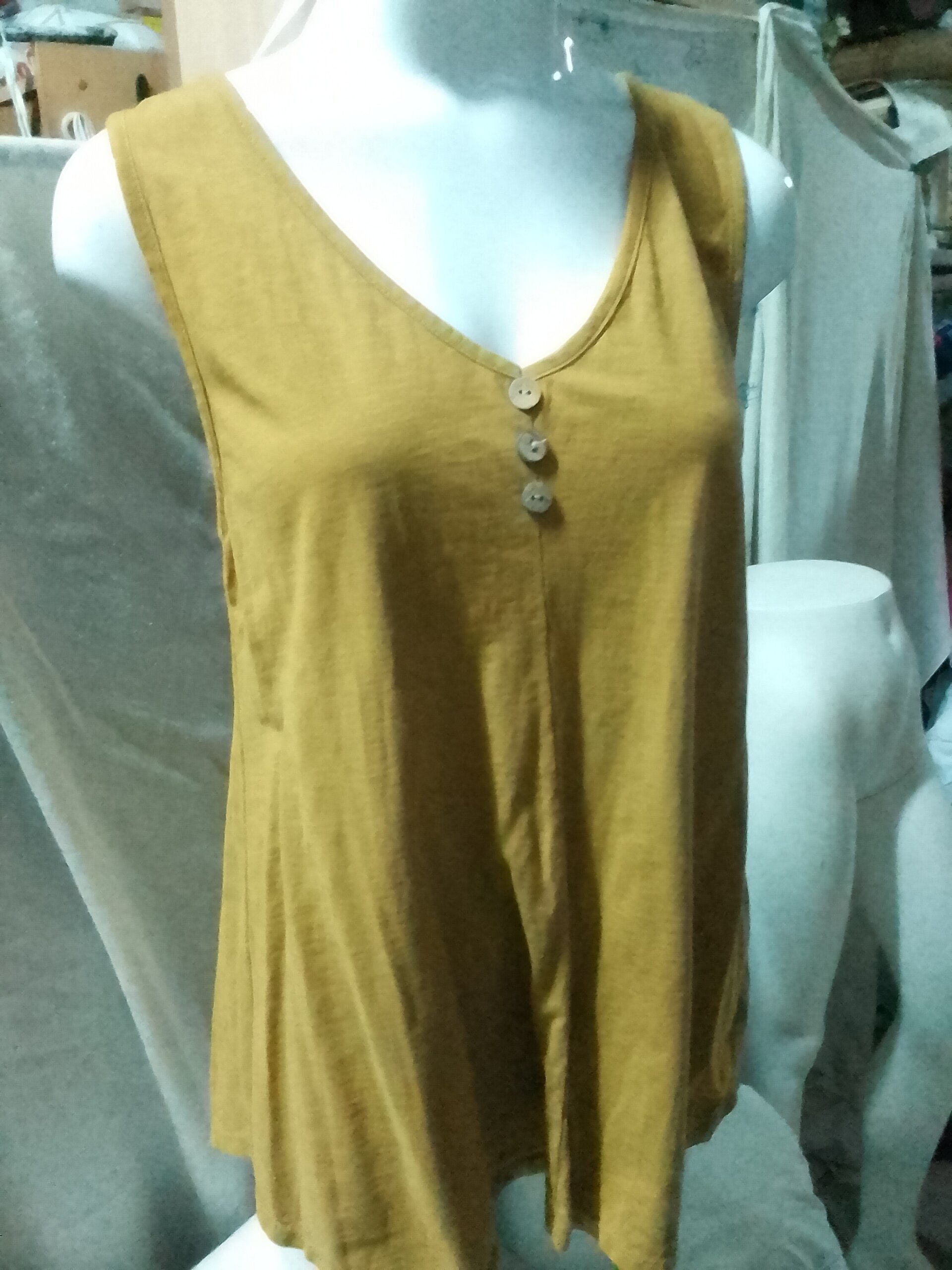 Blusa sin mangas mujer algodón - 3