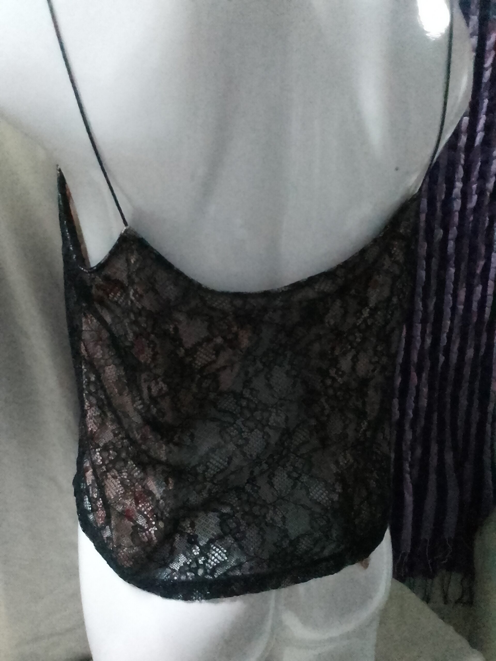 Blusa mujer de encaje semitransparente - 3