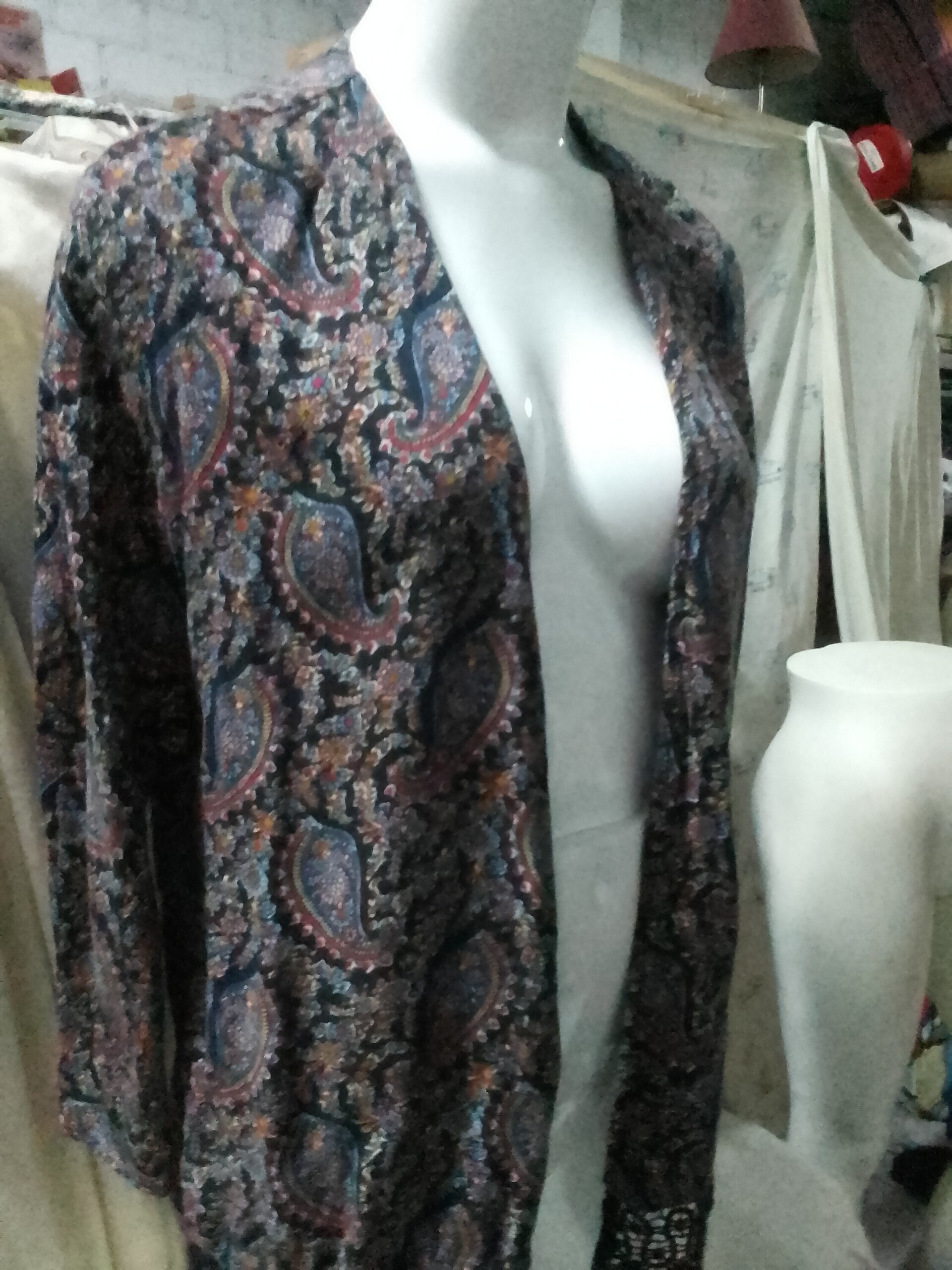 Blusa abierta mujer manga larga - 1