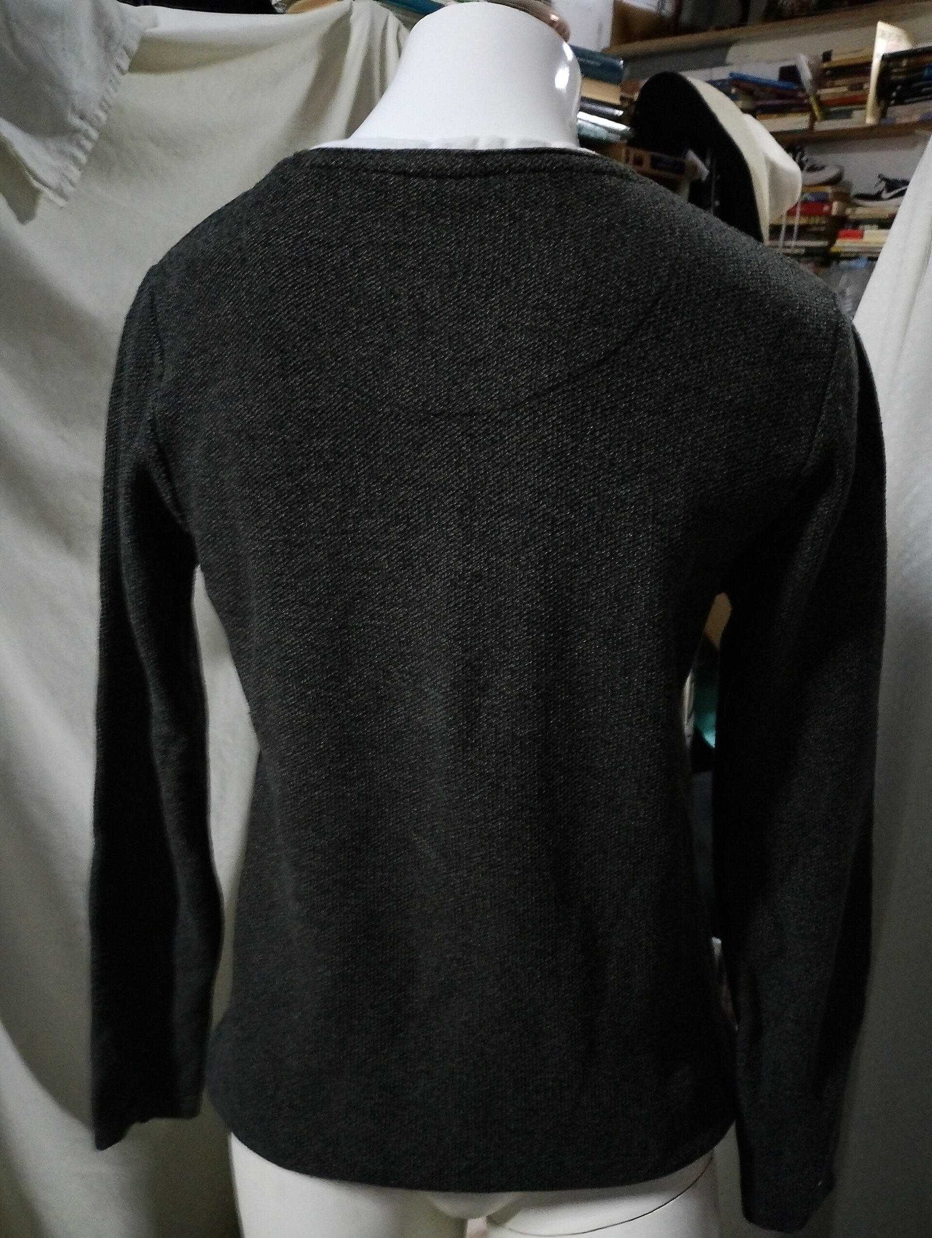 Jersey fino mujer gris oscuro - 2
