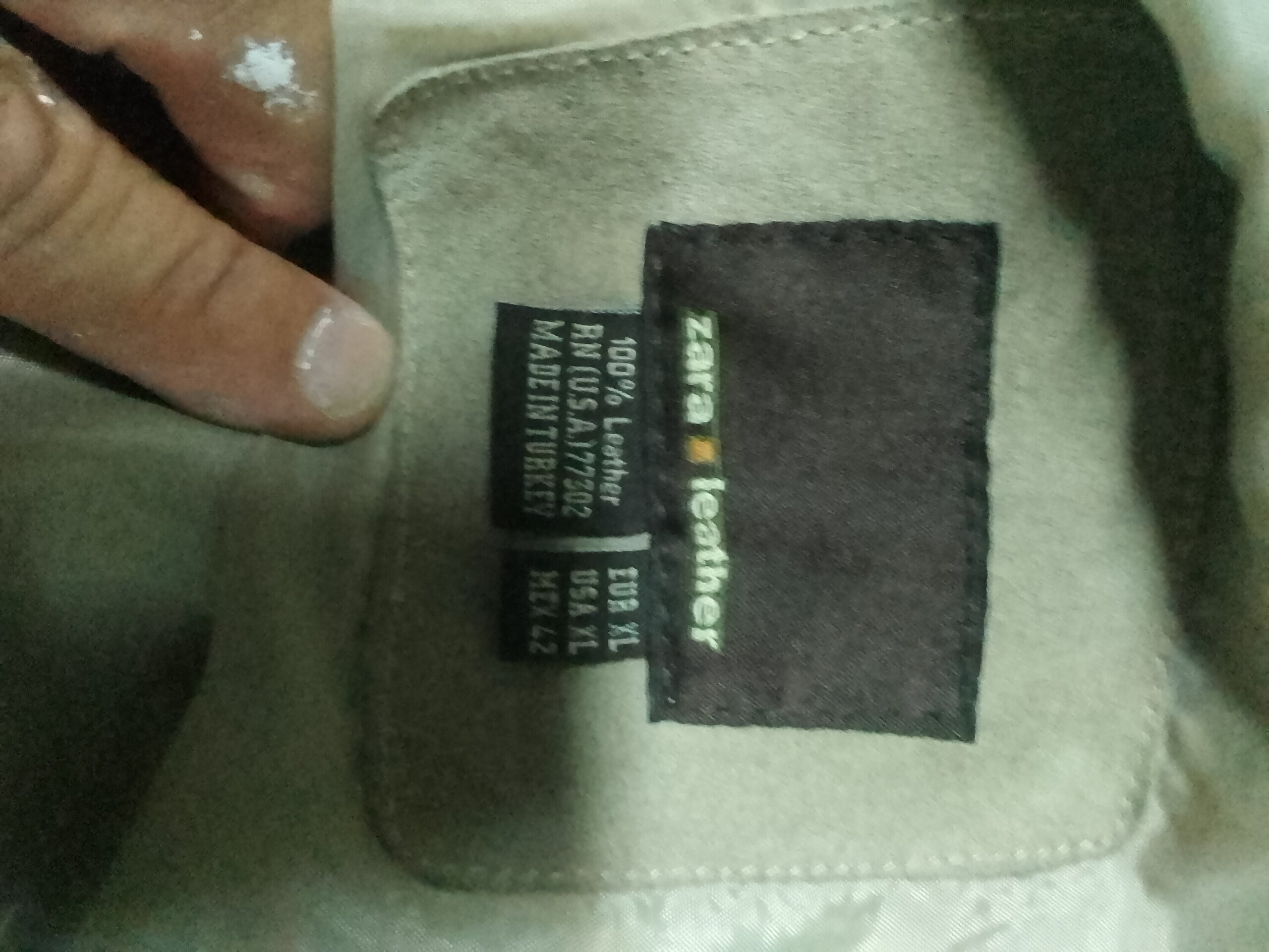 Chaqueta hombre piel con cremallera - 3