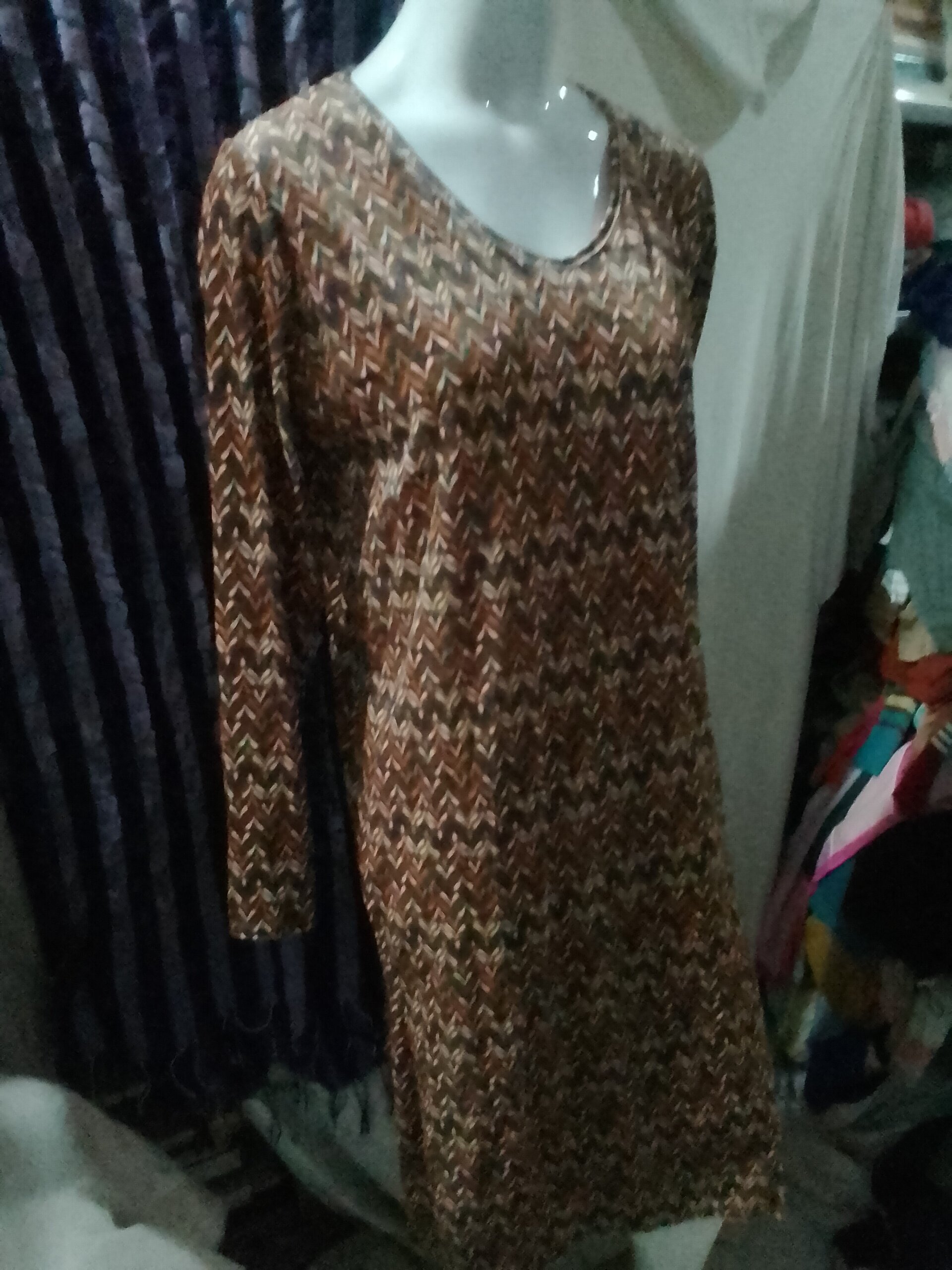 Vestido túnica manga larga - 5