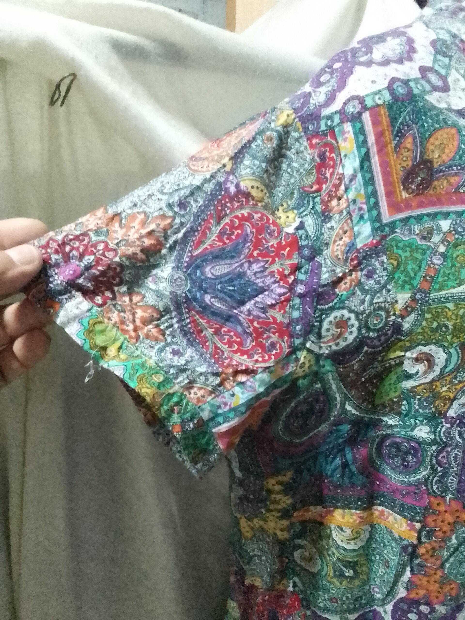Camisa boho manga corta - 2