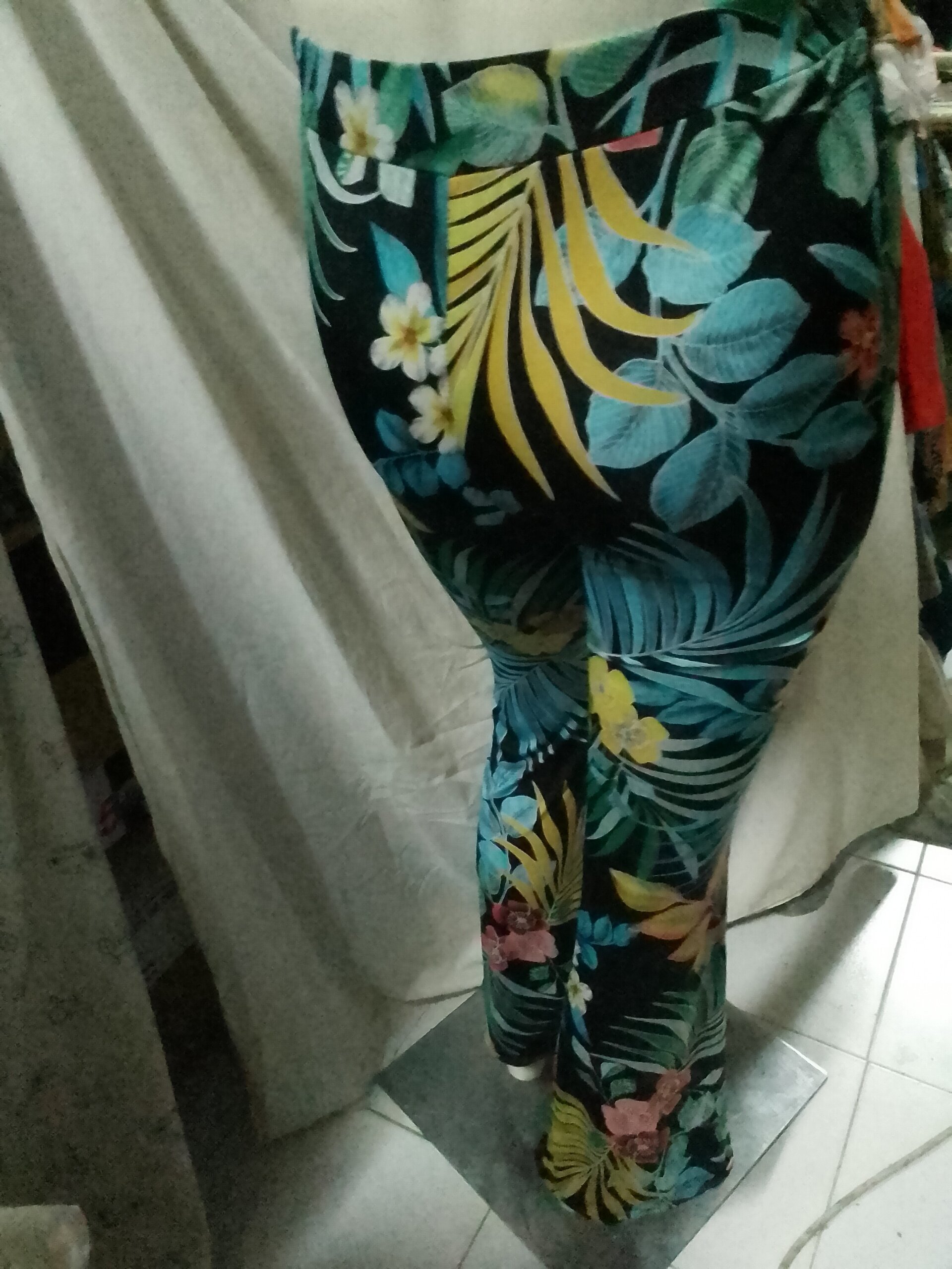 Pantalón ancho mujer estampado selva - 2