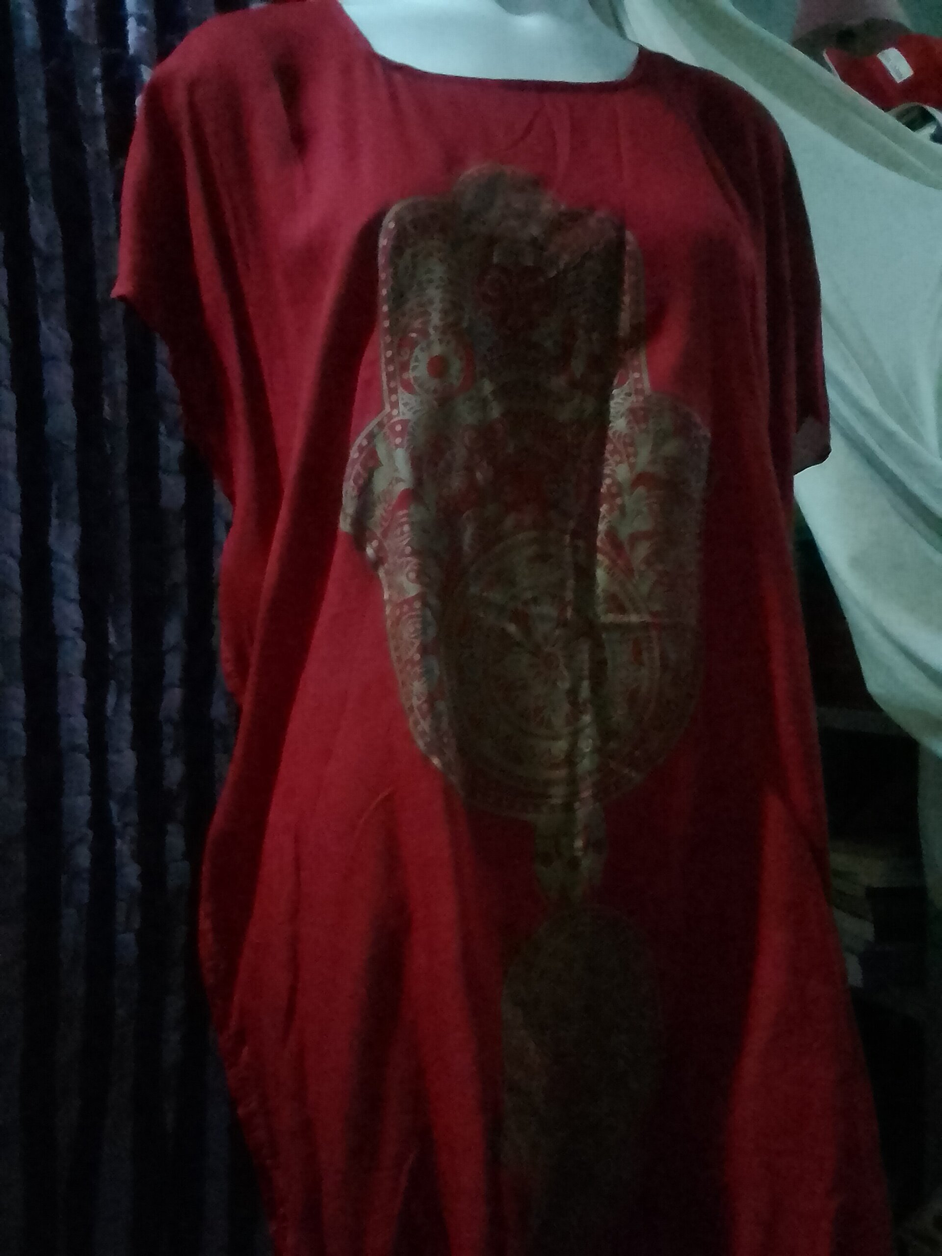 Túnica musulmana corta mano de Fátima - 5