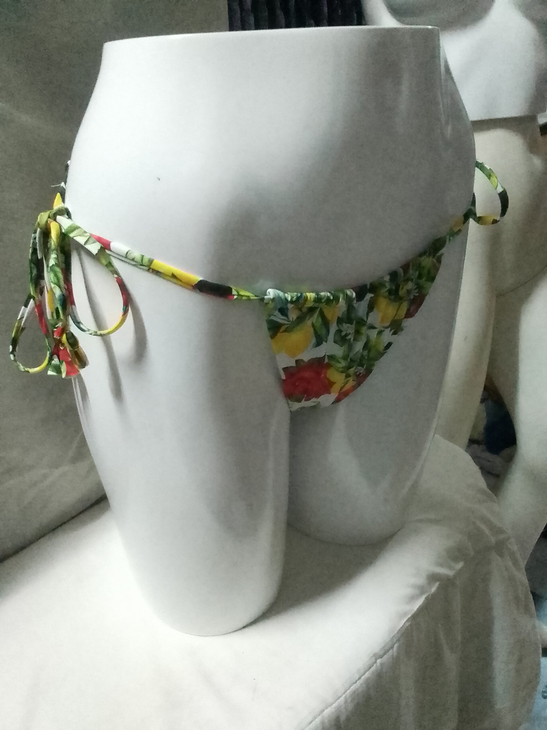 Monokini verde con lazos - 3