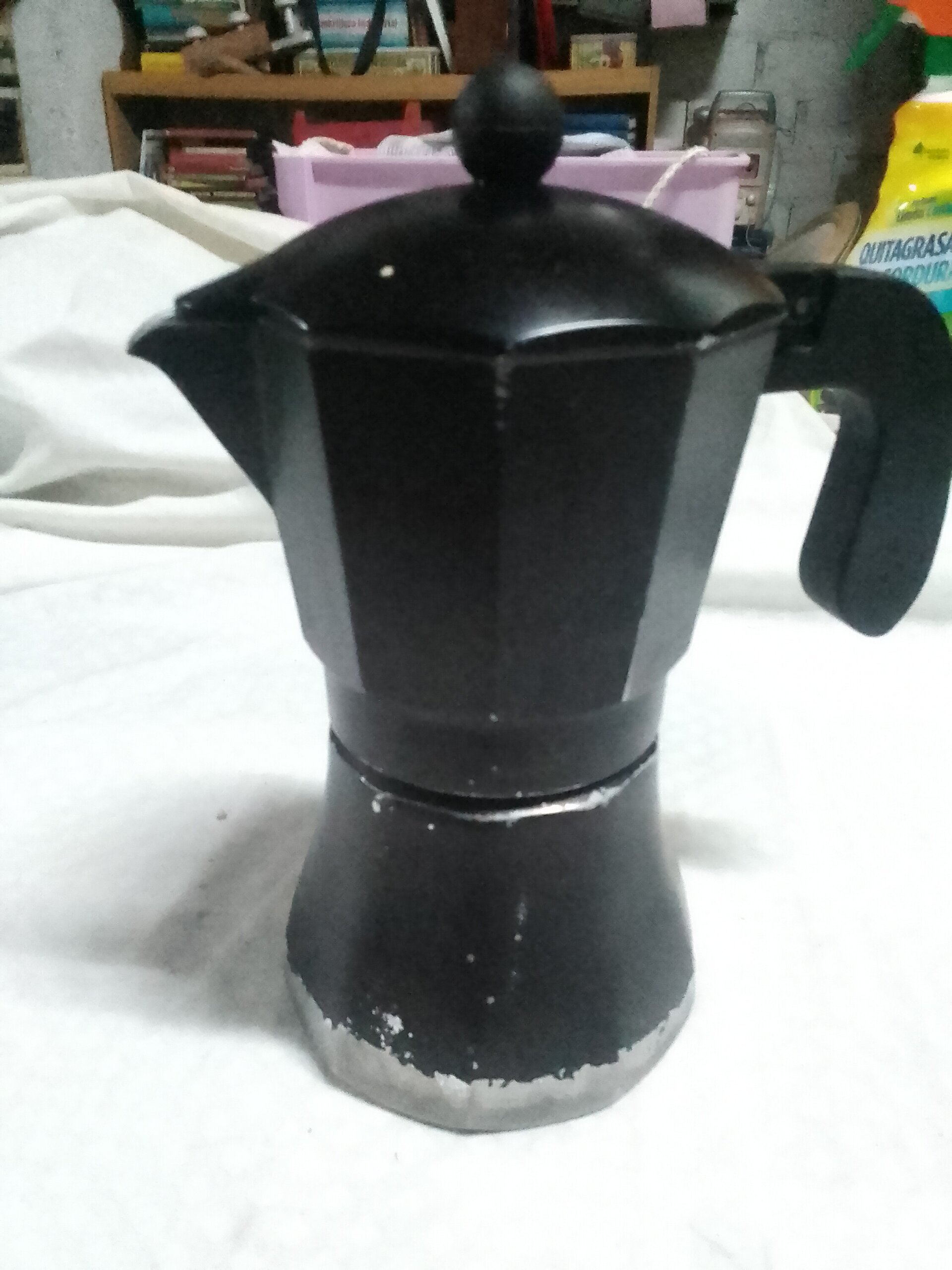 Cafetera lacada en negro - 2