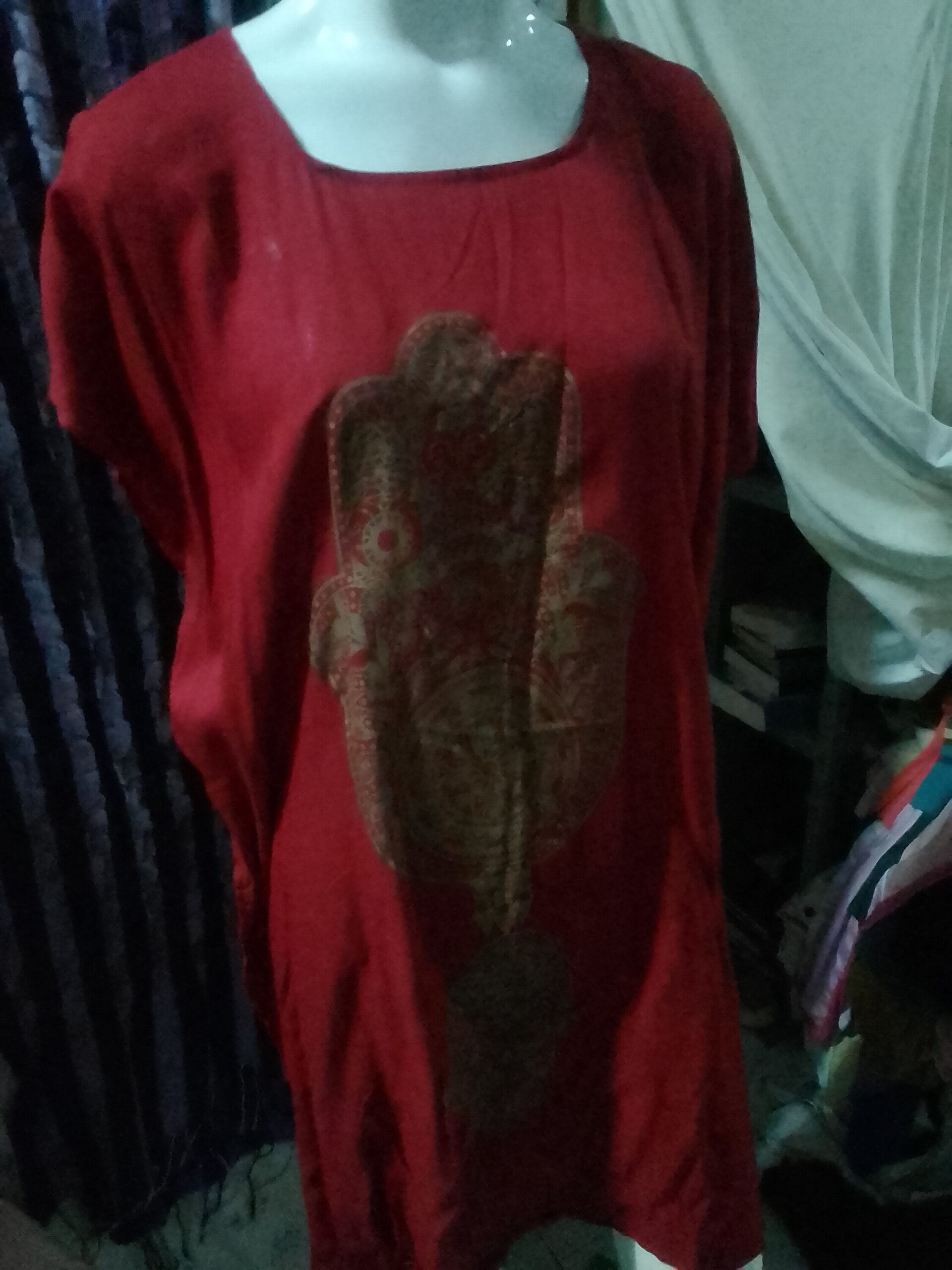 Túnica musulmana corta mano de Fátima - 4