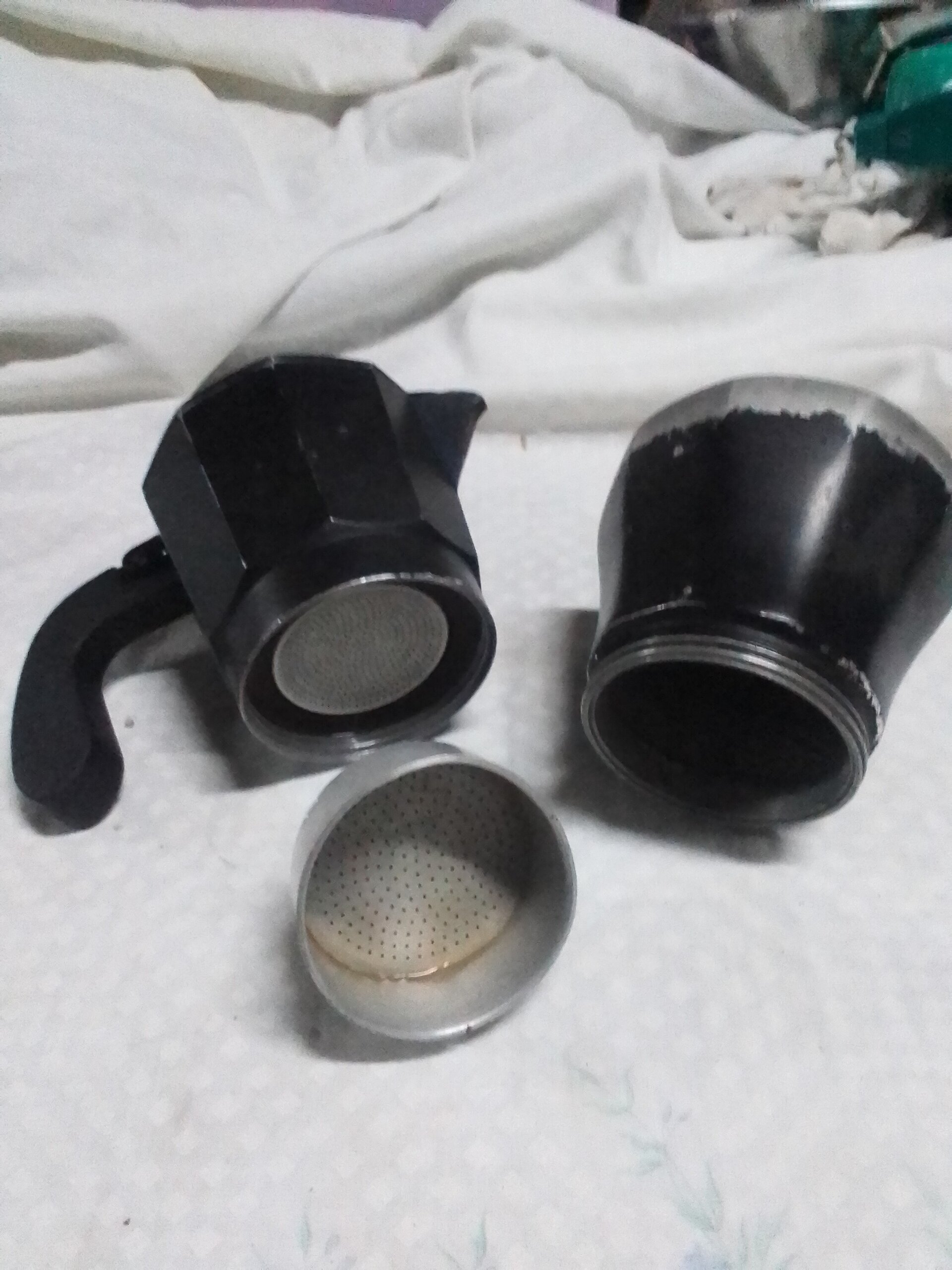 Cafetera lacada en negro - 3