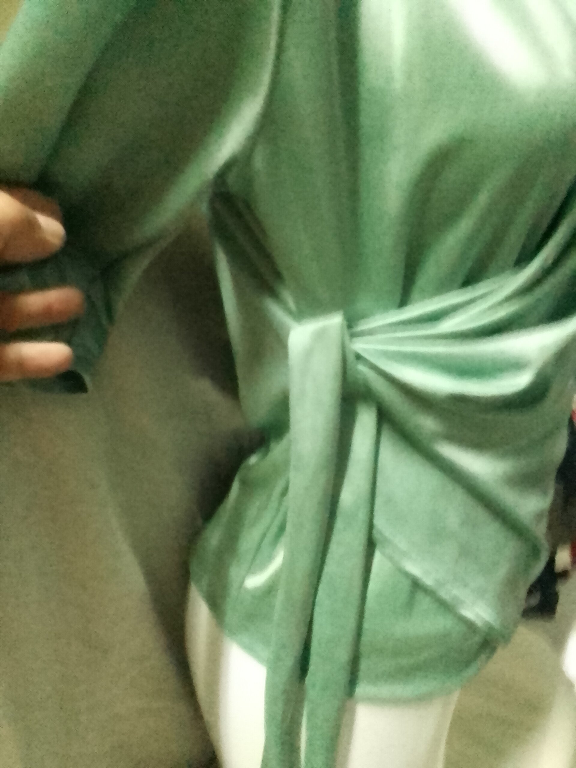 Blusa mujer manga larga con lazo a la cintura - 3