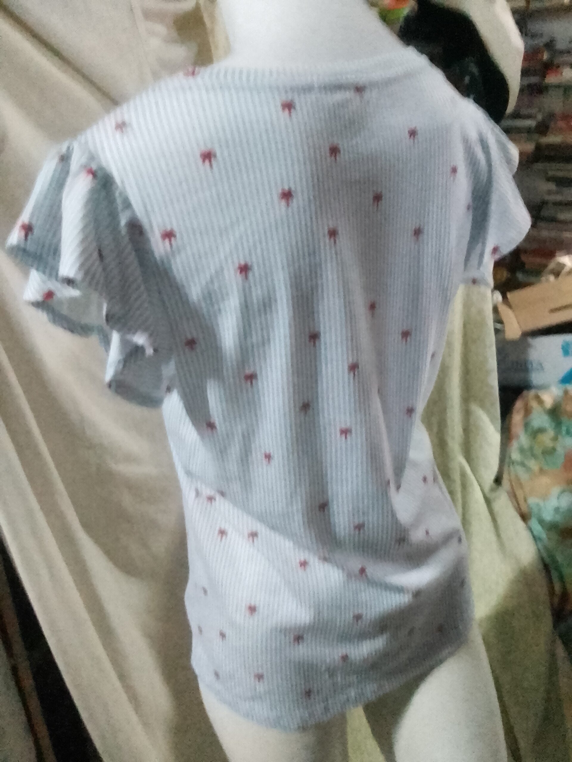 Blusa volantes en hombros - 2