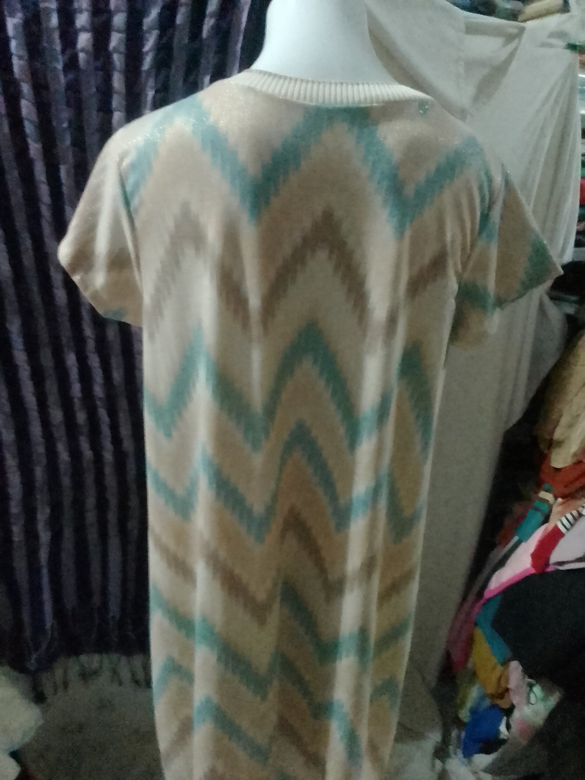 Vestido bohemio túnica manga corta - 3