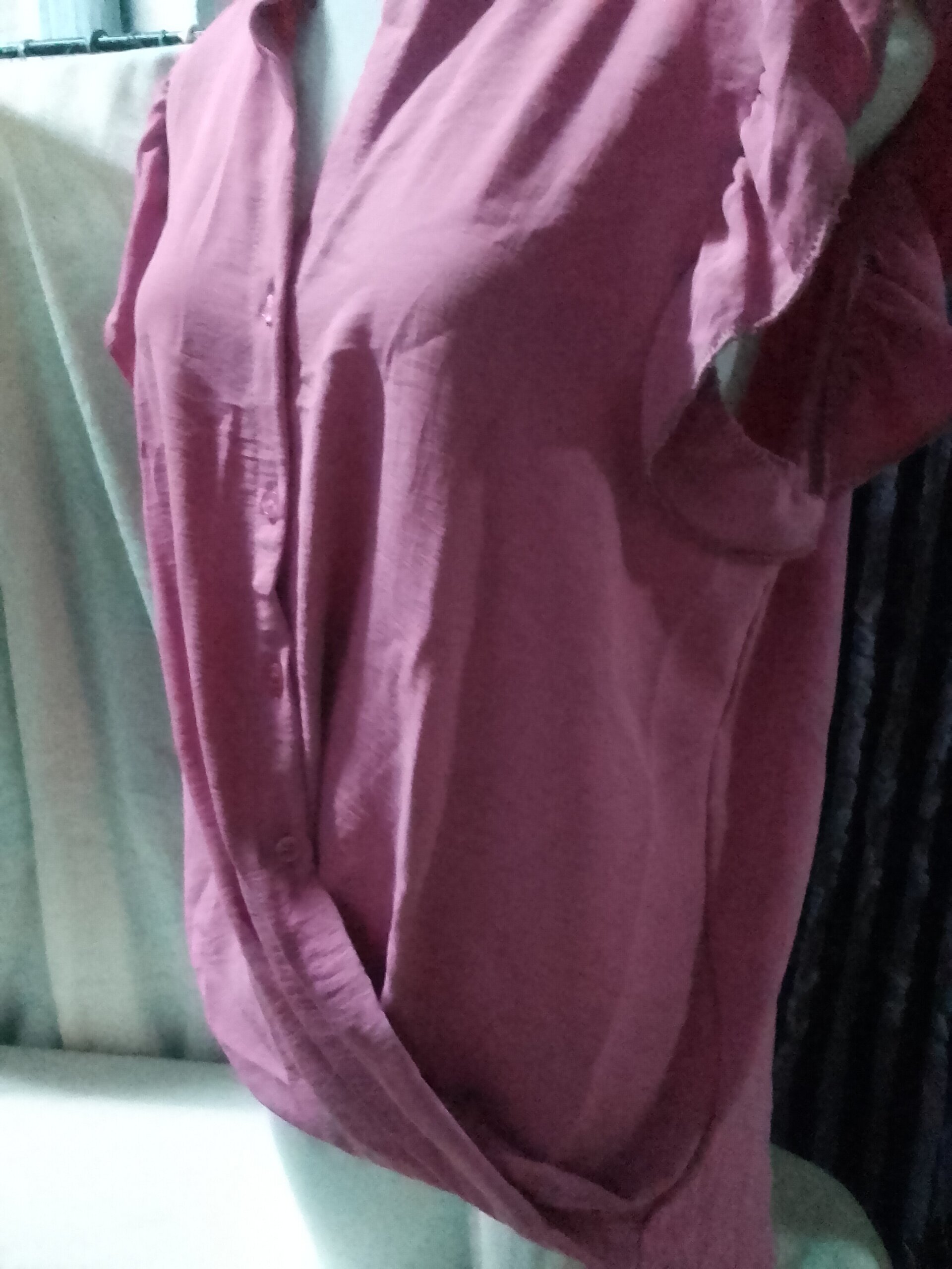 Blusa con manga corta de volantes - 3