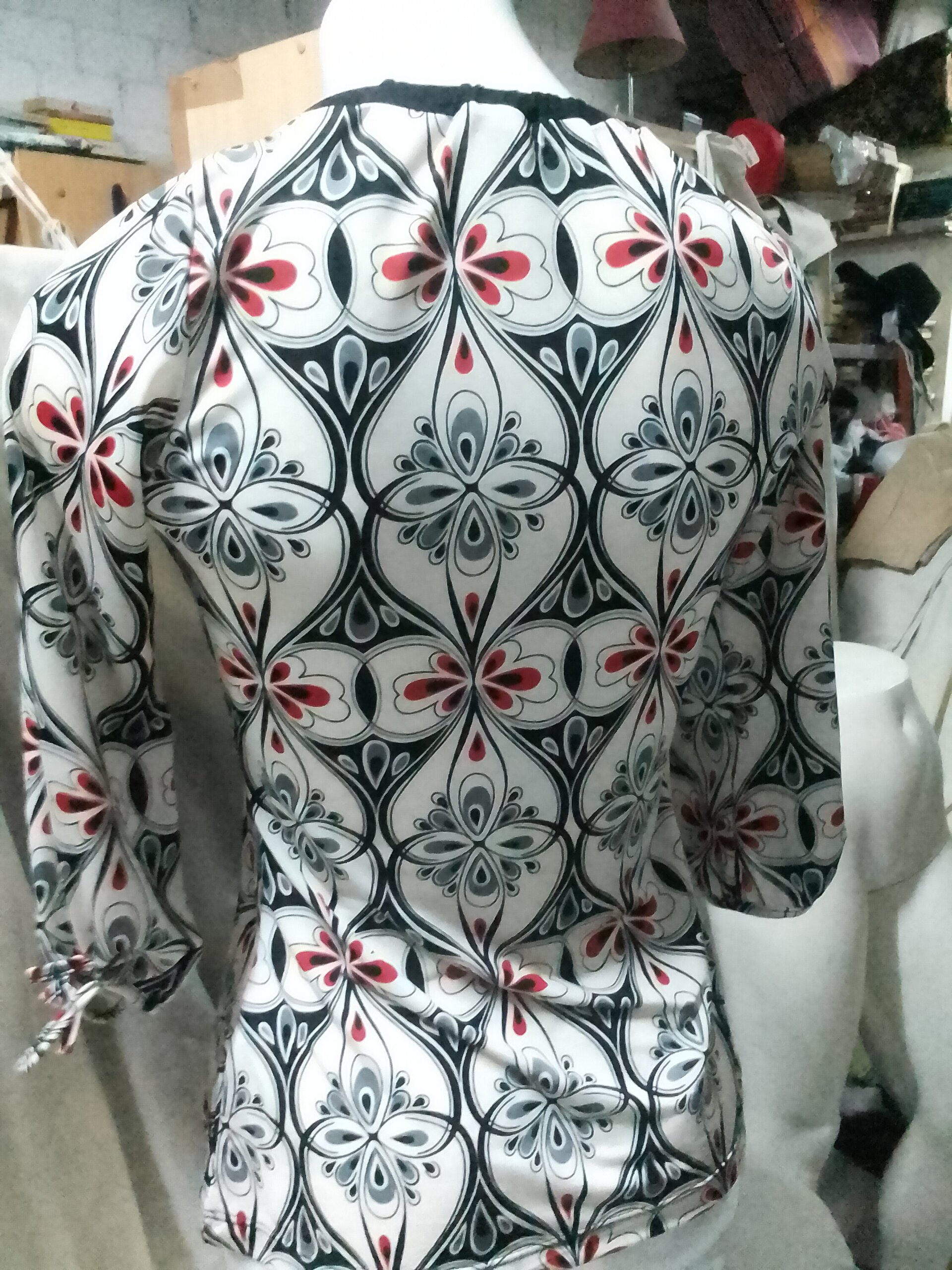 Blusa estampada manga larga - 3