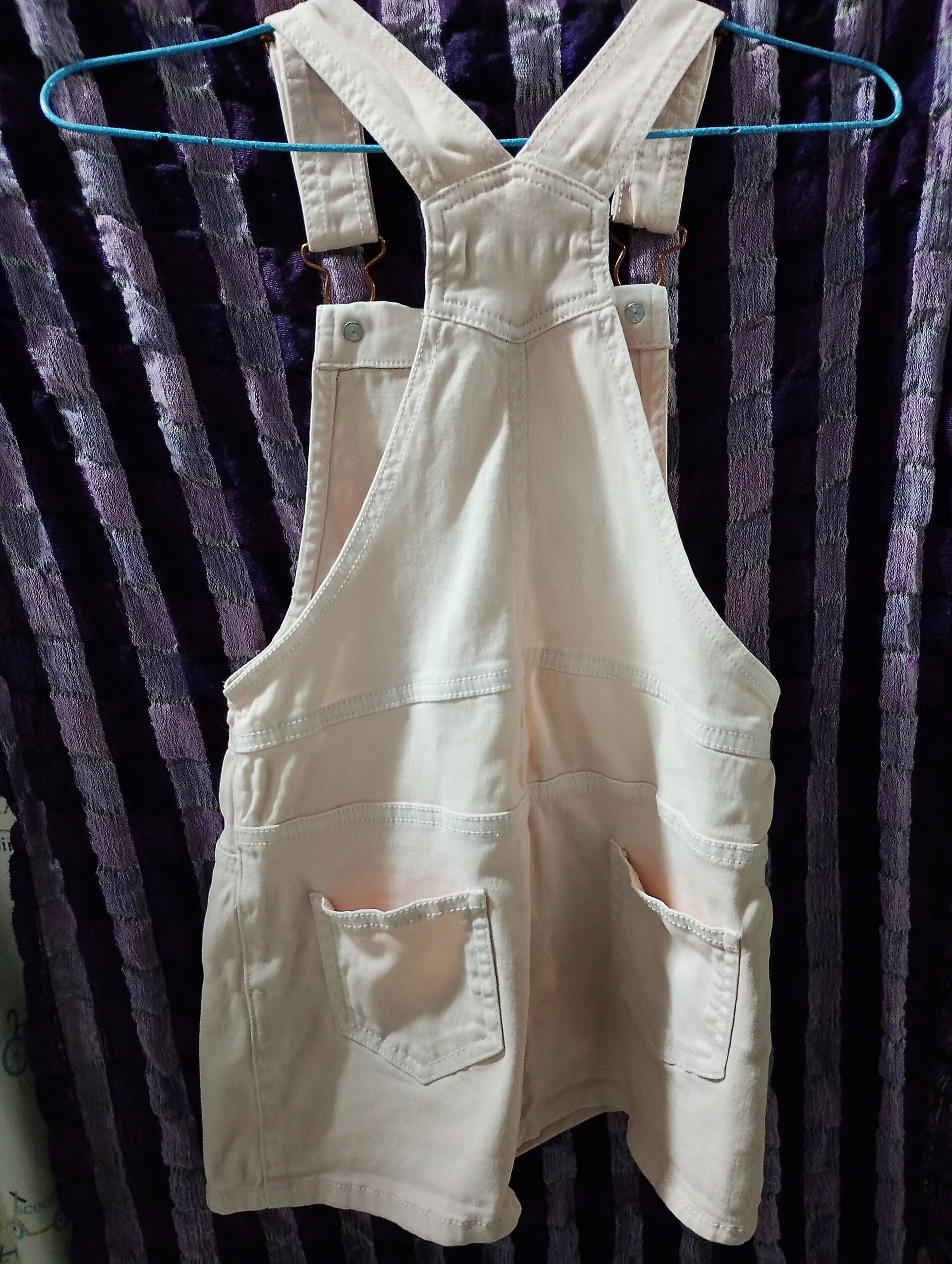 Falda elástica niña con peto y tirantes - 2